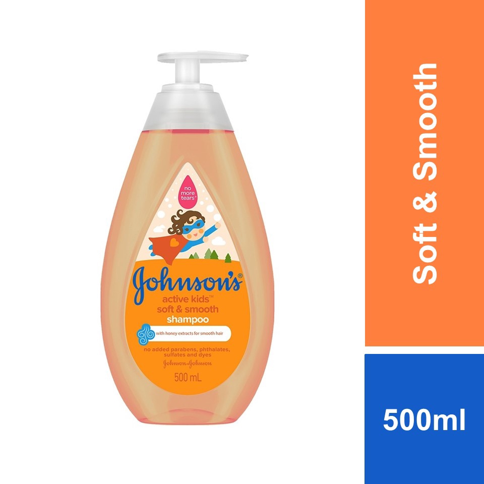 Johnson's Baby Active Kids Soft & Smooth Shampoo 500ml Shopee Malaysia