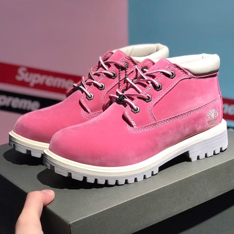 pink timberlands mens