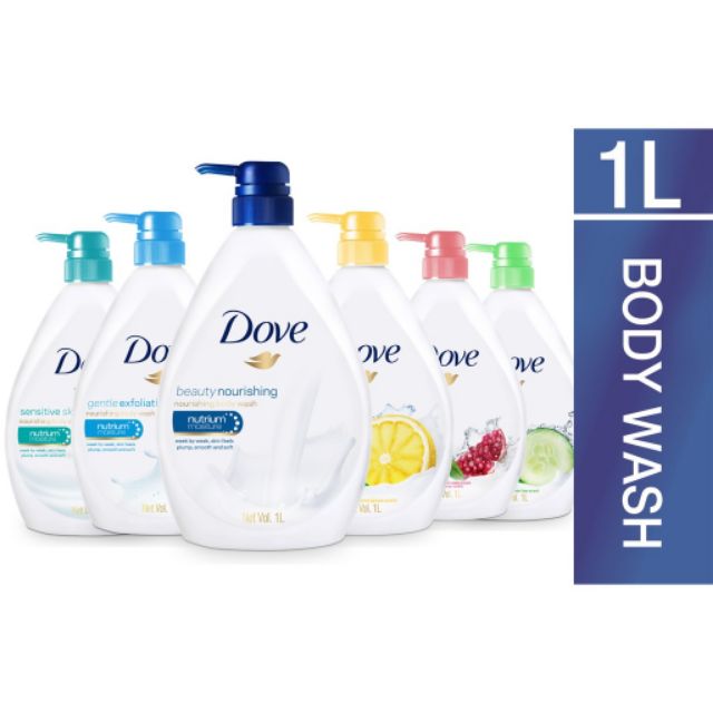 DOVE Shower Cream Body Wash 1000ml (All Variations Available) Shopee