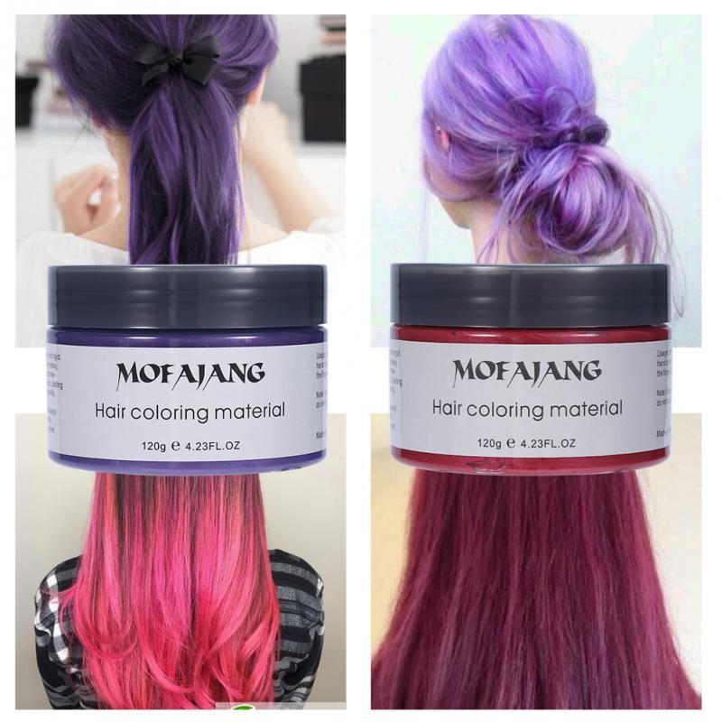 120ml Non Oily Hair Dye Mud Hairdressing Cream Hair Styling