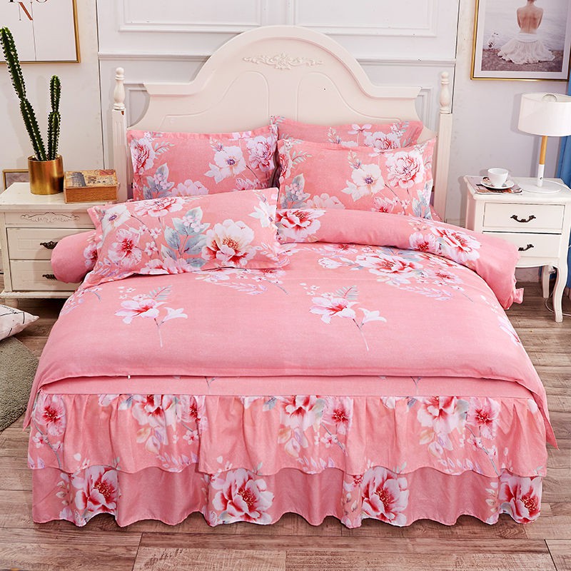 Han Edition Ins Hot Style Bed Skirt Four Piece Bedding Princess