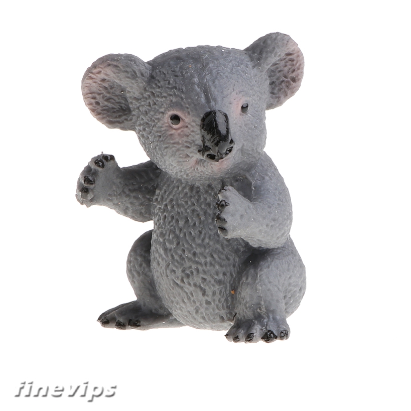 Cute Koala Cub Simulation Land Animal Model Kids Educational Toy Home Decor 