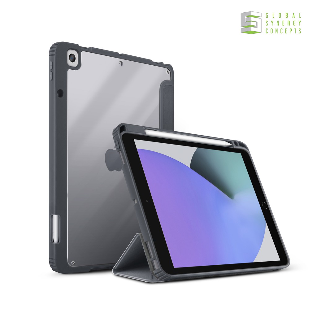 Uniq Moven Case for iPad 10.2 - Grey Maroon Year 2019/2020/2021