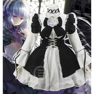 Cute Girl Gothic Lolita Cosplay Vampire Cafe Maid Maid Lolita Anime Midi Dress Shopee Malaysia - cute vampire dress roblox