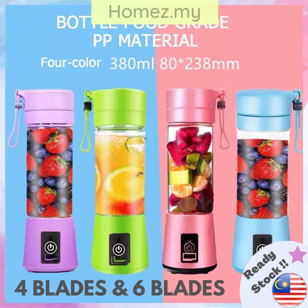 Homez Mini Portable Juice Blender USB Juicer Maker Smoothie Pengisar Jus Blander Juicers Fruit Mini Blender果汁搅拌机