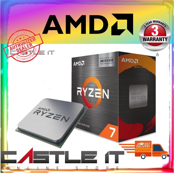 AMD RYZEN 7 5800X3D AM4 Socket Processor 3.4GHZ 8 Cores 16 Threads ...