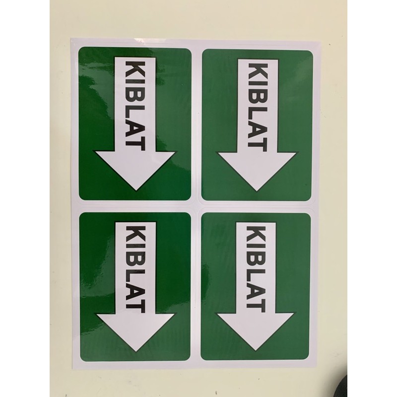 STICKER ARAH KIBLAT SOLAT | Shopee Malaysia