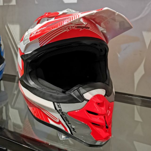 GRACSHAW HELMET GAZZER MOTOCROSS G8008 #SP | Shopee Malaysia