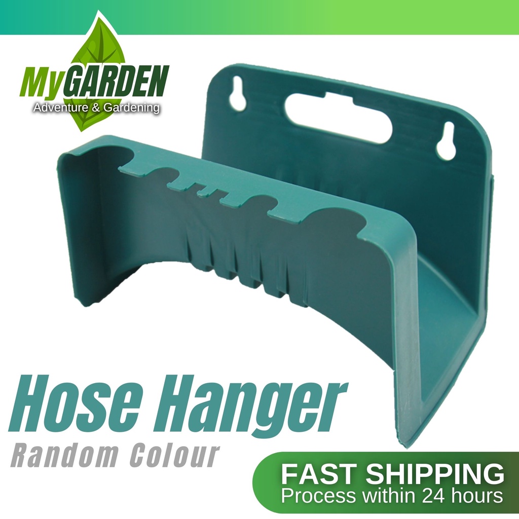 PVC Hose Hanger Pipes Reel Holder Wall Mounted Fence Tap Garden