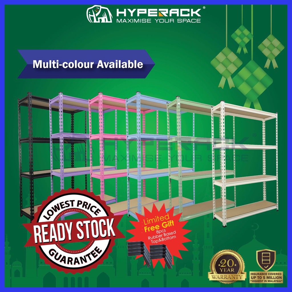 Rak Bertingkat Hyperack Ready Stock Value Rack Storage Rack Home Store Warehouse Boltless Rack Rak Besi Rak Serba Shopee Malaysia