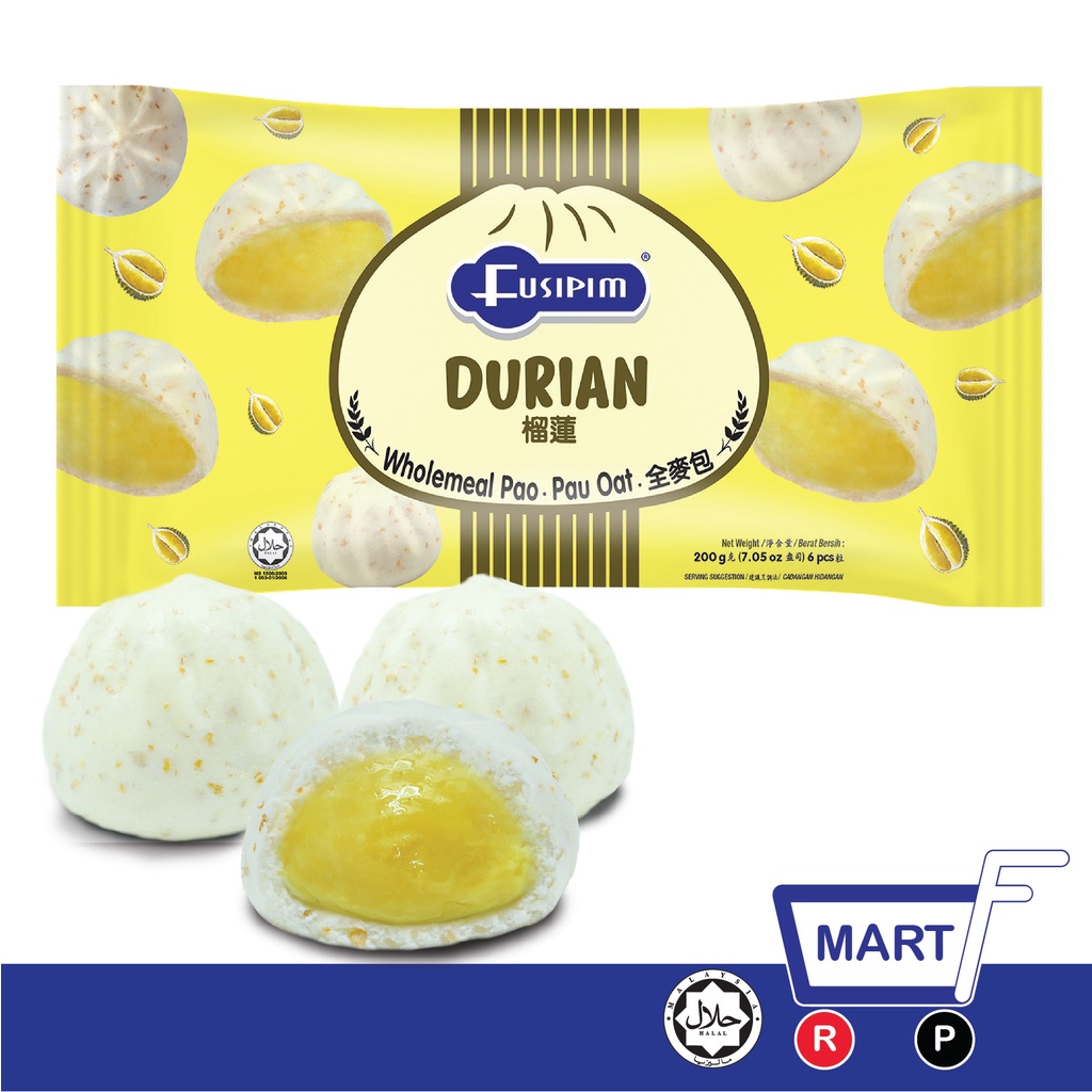 FUSIPIM Wholemeal Pao Durian 200g (Wholemeal Pau Durian) [KL, Klang, Selangor Delivery only]