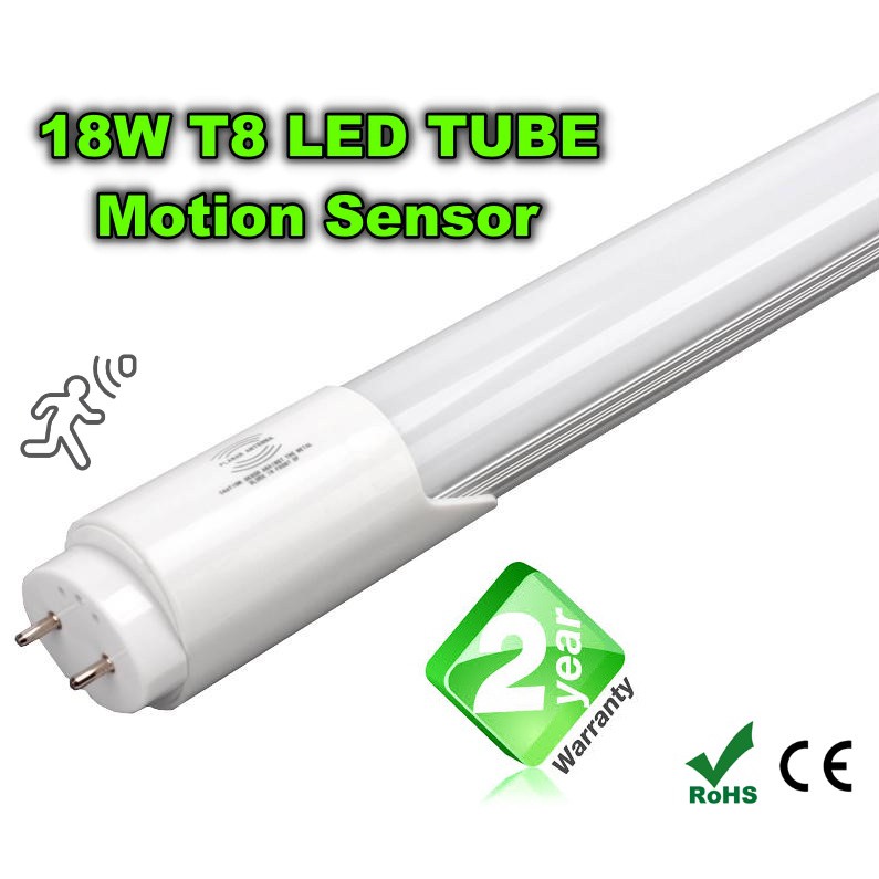 LED Dimming Motion Sensor T8 TUBE 18w 4ft 6500k (Industrial Grade