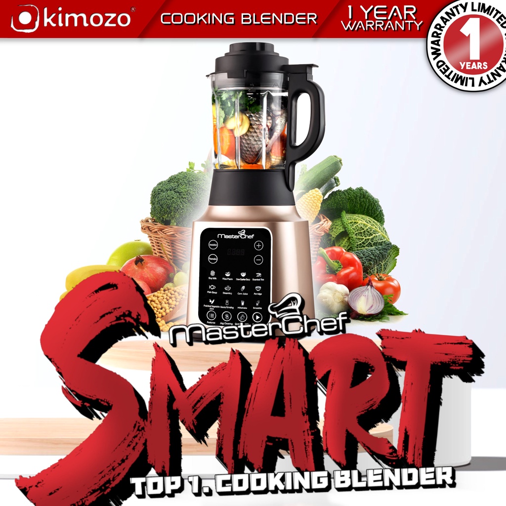(BEST VALUE) KIMOZO Smart Cooking Highspeed Blender/Grinder 1000W Masterchef Series MCTHB8