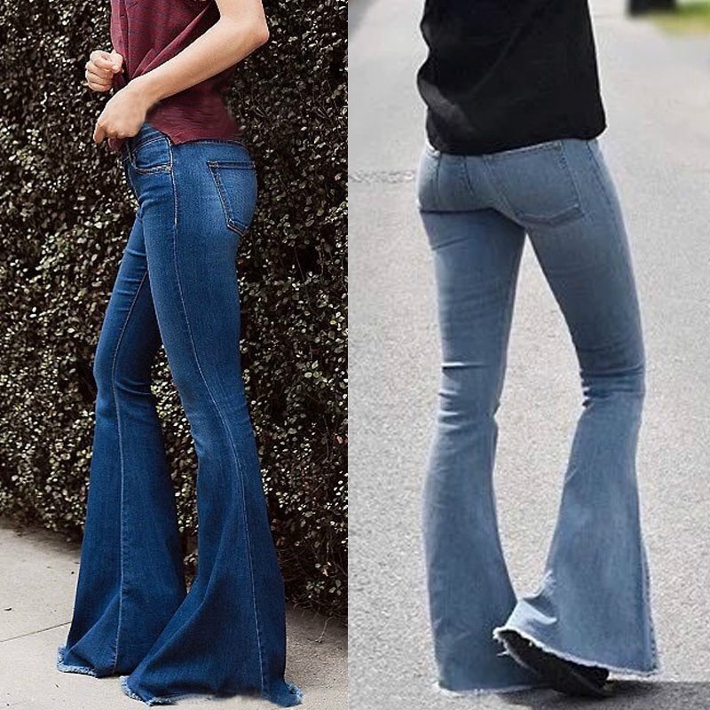 womens skinny flare jeans