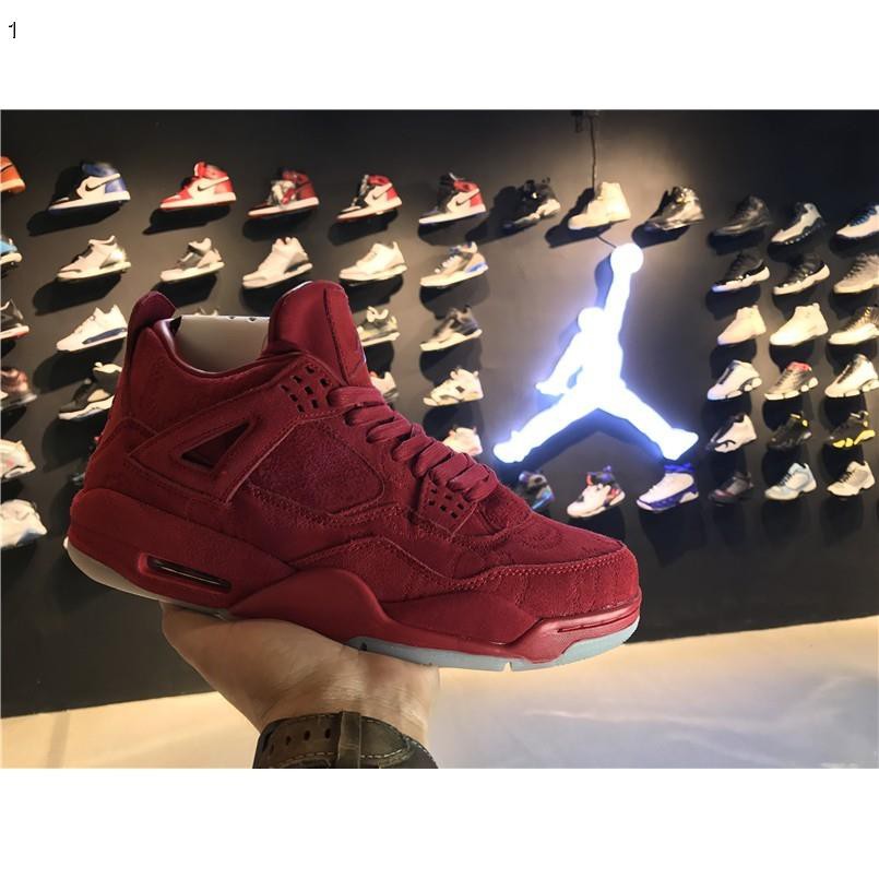 jordan 4 red suede