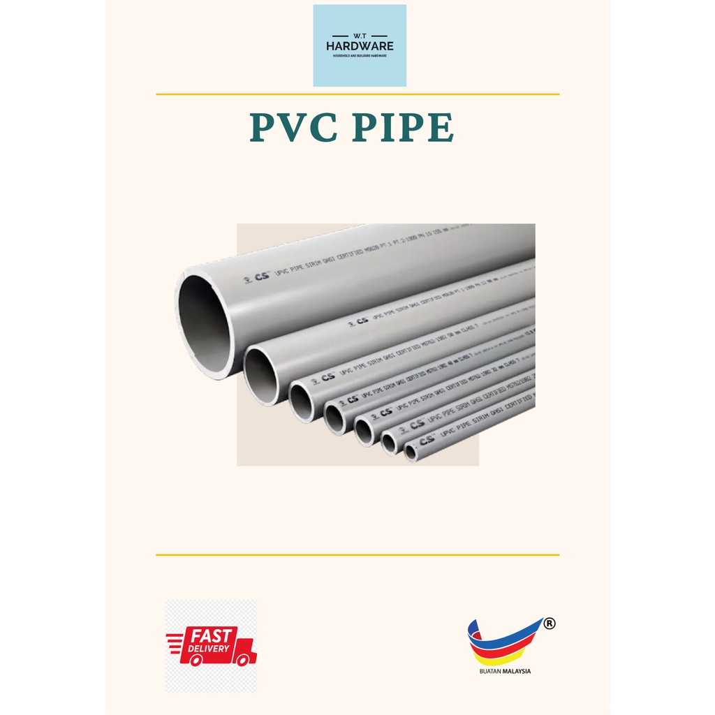 PVC PIPE CLASS D (1METER) Shopee Malaysia