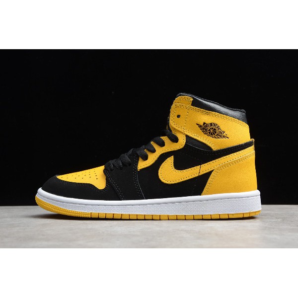 air jordan 1 black and yellow 