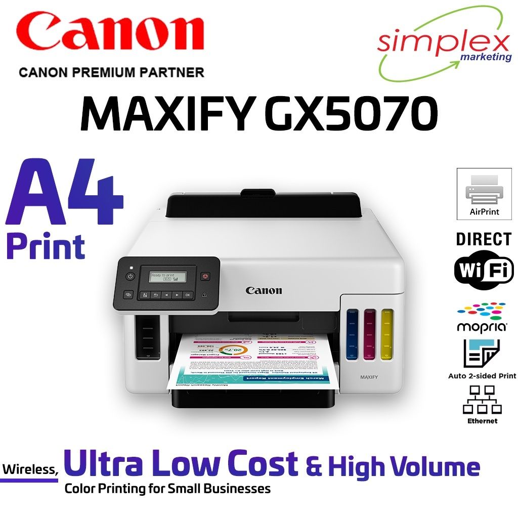 Canon MAXIFY GX5070 High Volume Business Printer (Pre-order) | Shopee ...