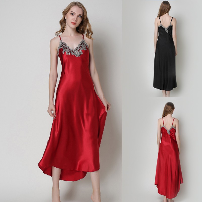 silk nightgown dress