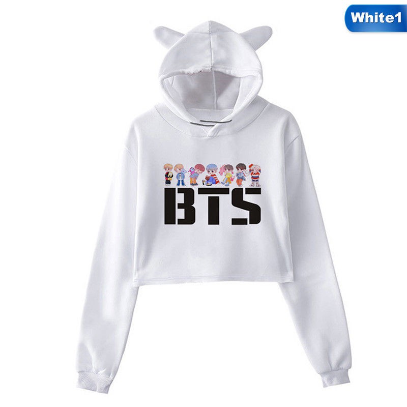 bts cropped hoodie