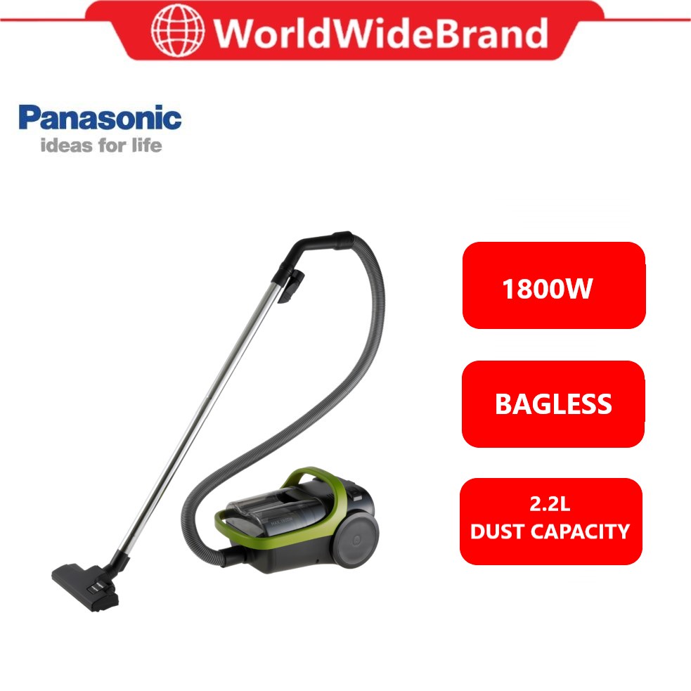 Panasonic Powerful 1800W Cyclone Bagless Canister Vacuum Cleaner with
