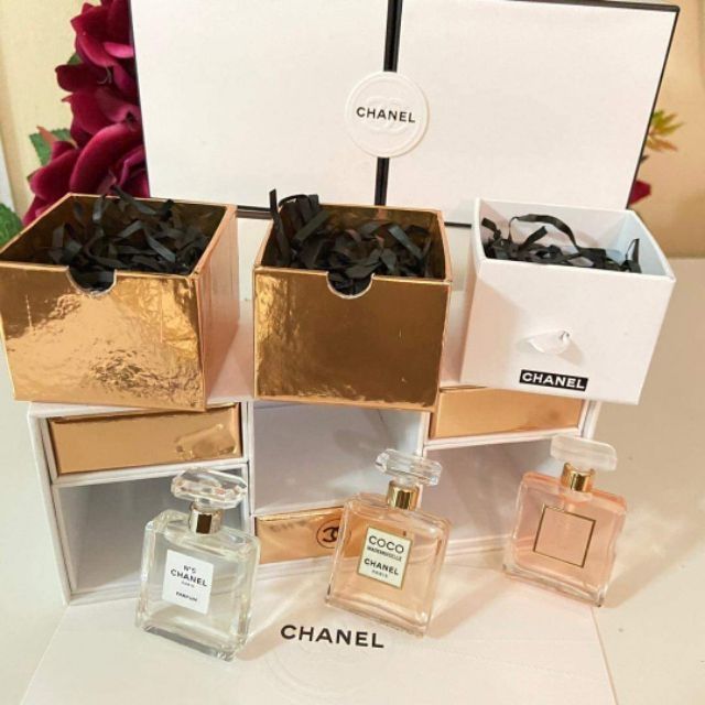 Chanel Mini Perfume Gift Set 3 In 1 Shopee Malaysia