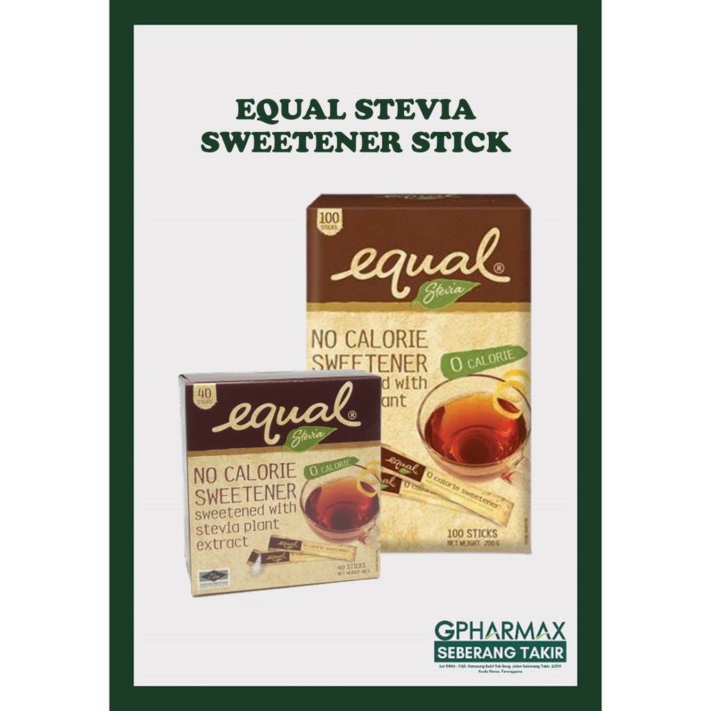 EQUAL STEVIA SWEETENER STICK Shopee Malaysia