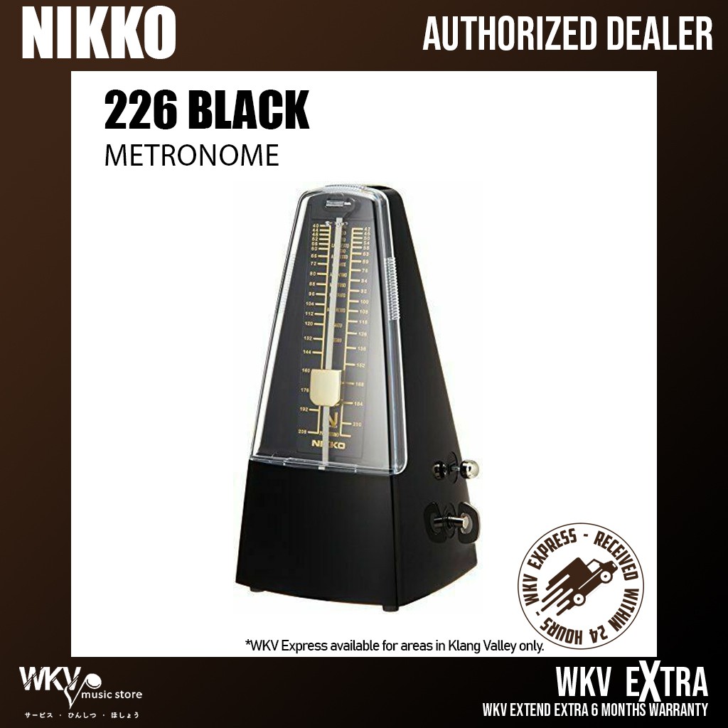 Nikko Metronome Made in Japan Black/ 226/ Standard Shopee Malaysia
