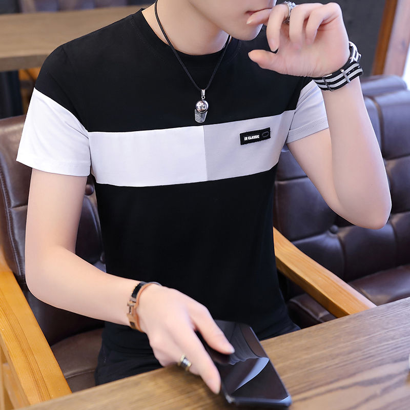 (Ready Stock) Slim-Fit Men's Short-Sleeved T Shirt Ultra-Thin Clothes ...
