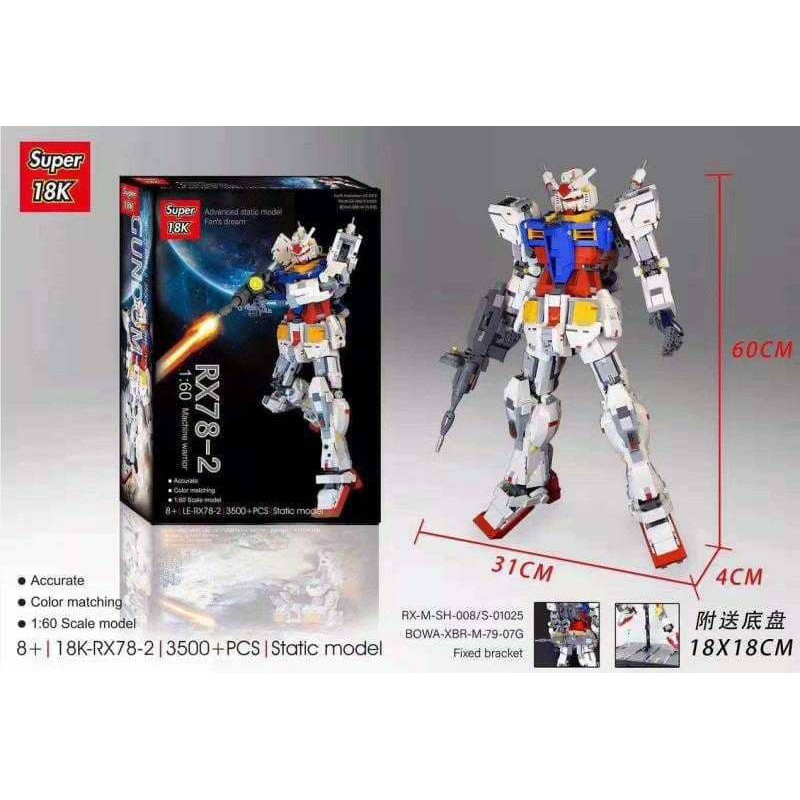 Super 18k 1 60 Gundam Static Model Not Rx 78 2 Shopee Malaysia