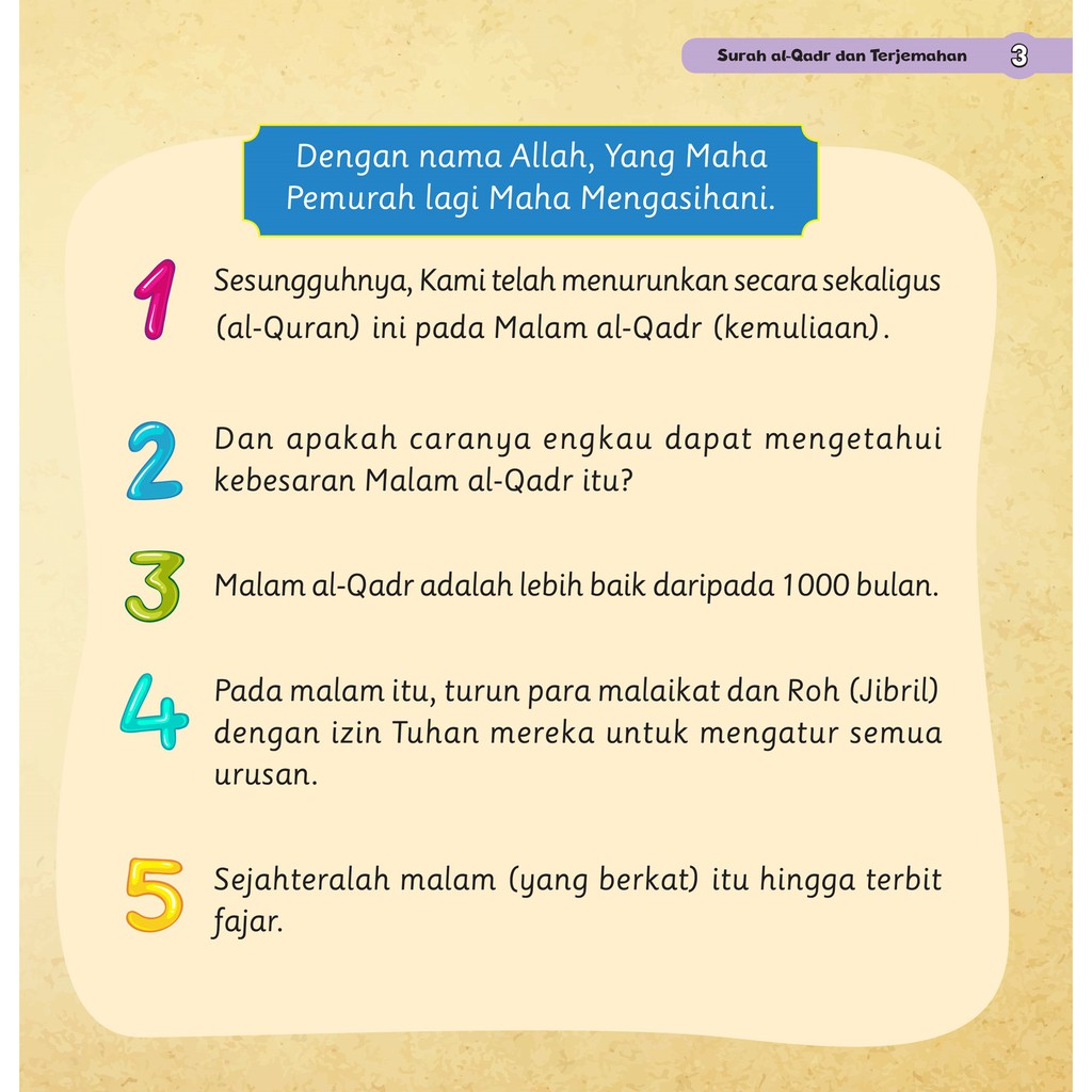 Lihat Surah Al-qadr Dan Maksudnya 