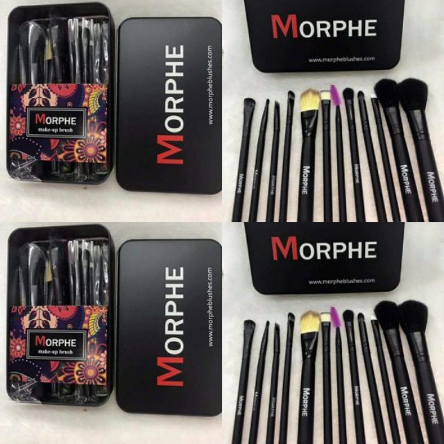 12 PCS MAKEUP BRUSH SET MORPHE WITH CASING