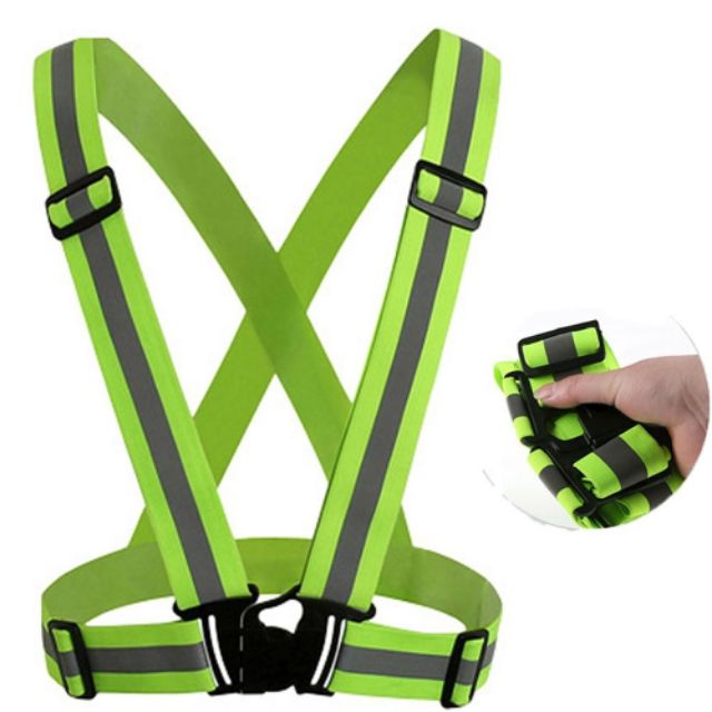 HIGH VISIBLE ELASTIC REFLECTIVE SAFETY VEST | Shopee Malaysia