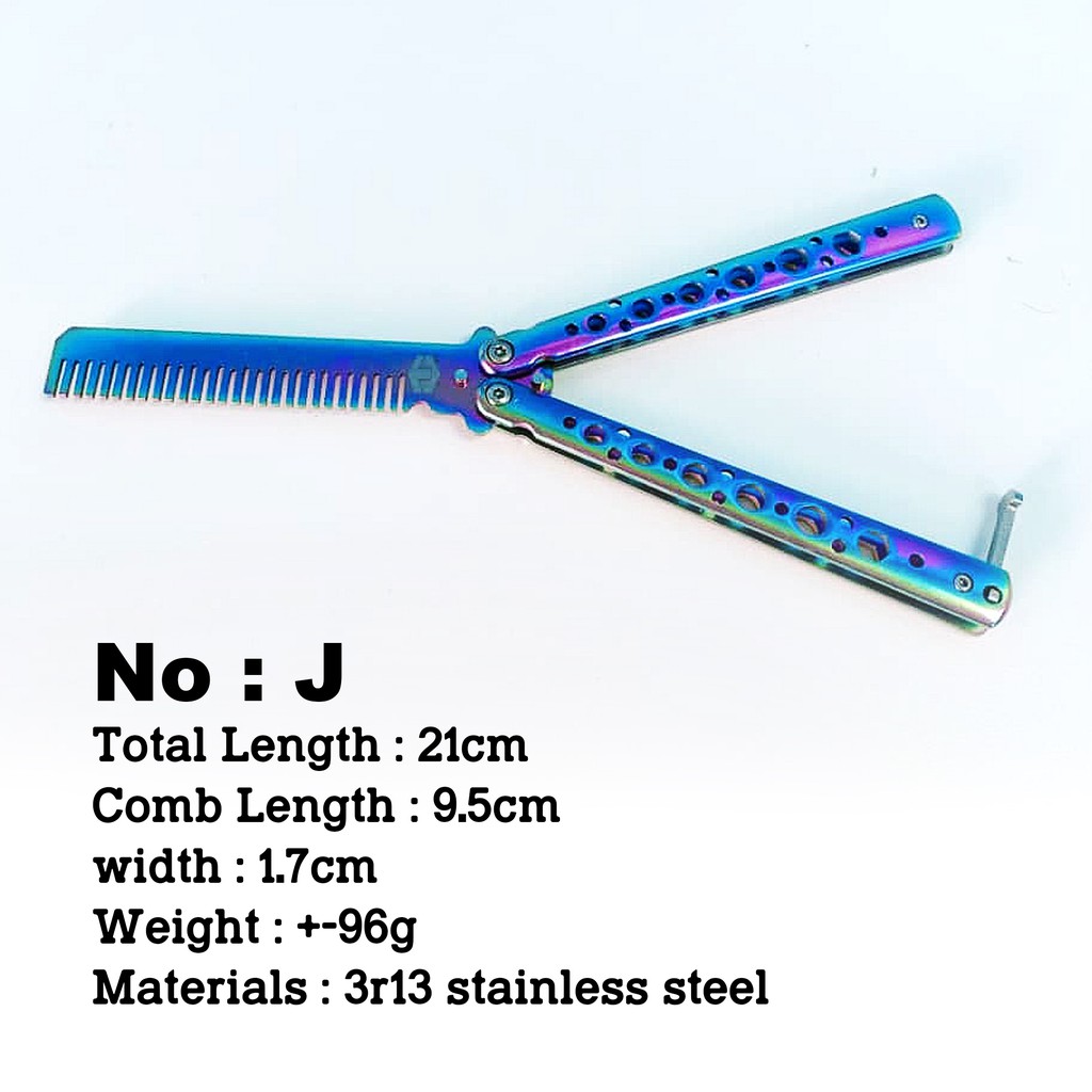Ready Stock (comb) ! Butterfly Knife Comb Training/100% Steel Butterfly  Knife Comb Train/ CSGO 蝴蝶梳子刀 | Shopee Malaysia