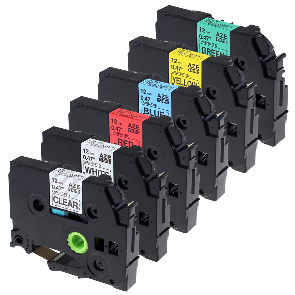 3 COMBO PK Compatible Label Maker Tape 12mm for Brother PTouch TZ231