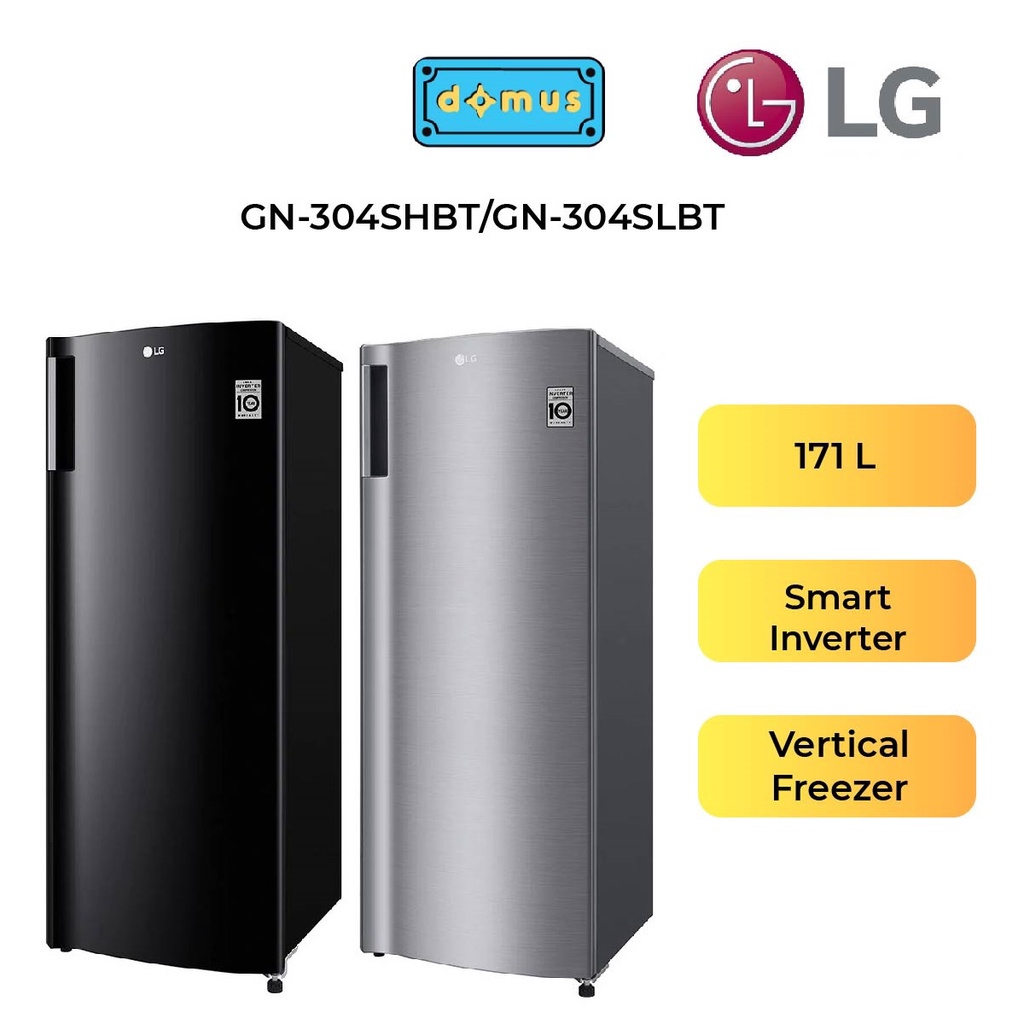 LG Vertical Freezer with Smart Inverter Compressor (171L) GN304SLBT/GN