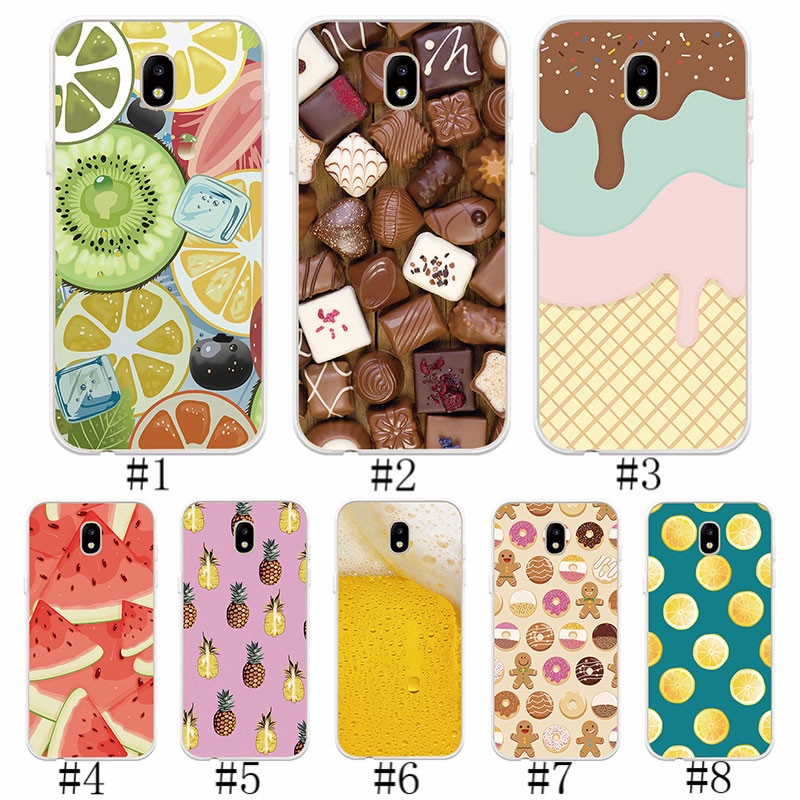 Samsung Galaxy J3 Pro J5 Pro J7 Pro 17 Silicone Phone Case Cover Fruit Chocolate Patterned Soft Tpu Casing Shopee Malaysia