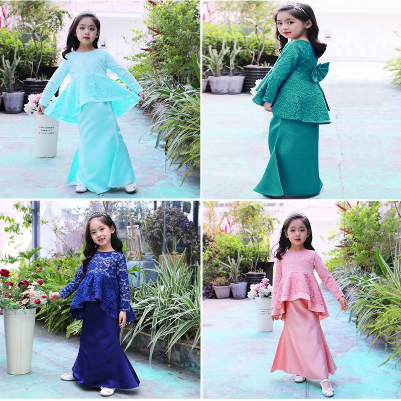  Baju  Raya Kids Girl Baju  Kurung Sedondon Muslimah  Jubah 