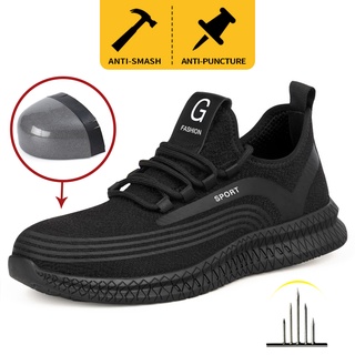 [Ready Stock] safety shoes low-cut kasut keselamatan steel toe anti-smashing and anti-stab working shoe Safety Boots