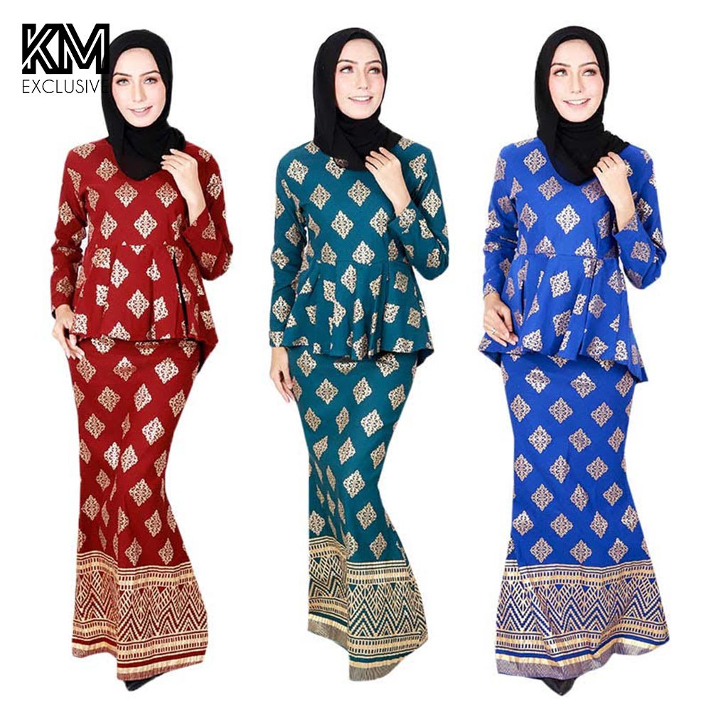 Km Muslimah Dakota Peplum Modern Songket Kurung Set K19916