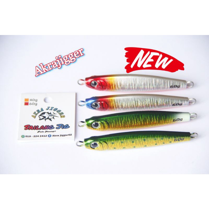New!! Akra Light Jig ( Sailang Jig ) 60g | Shopee Malaysia