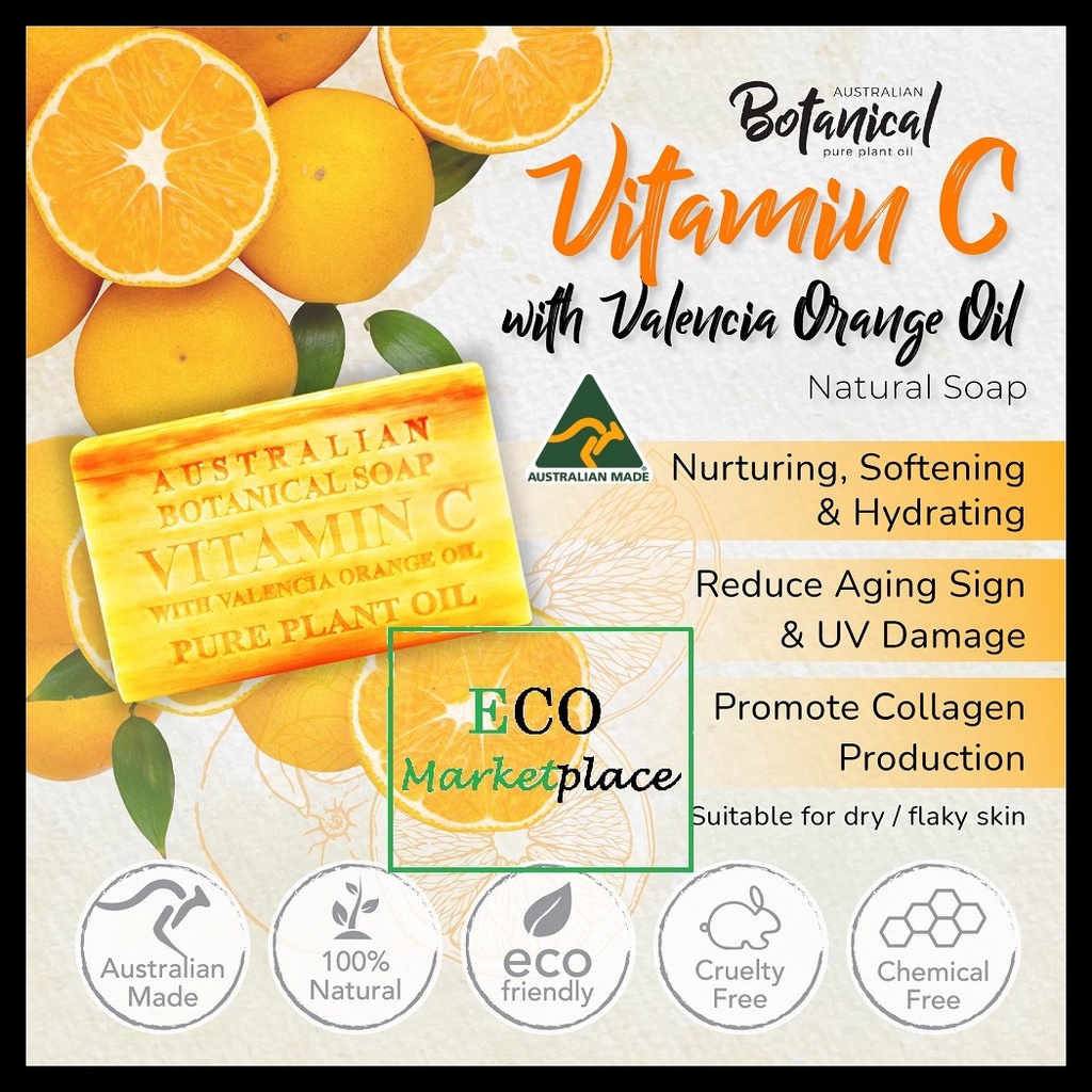 Australian Botanical Soap Vitamin C with Valencia Orange 200g