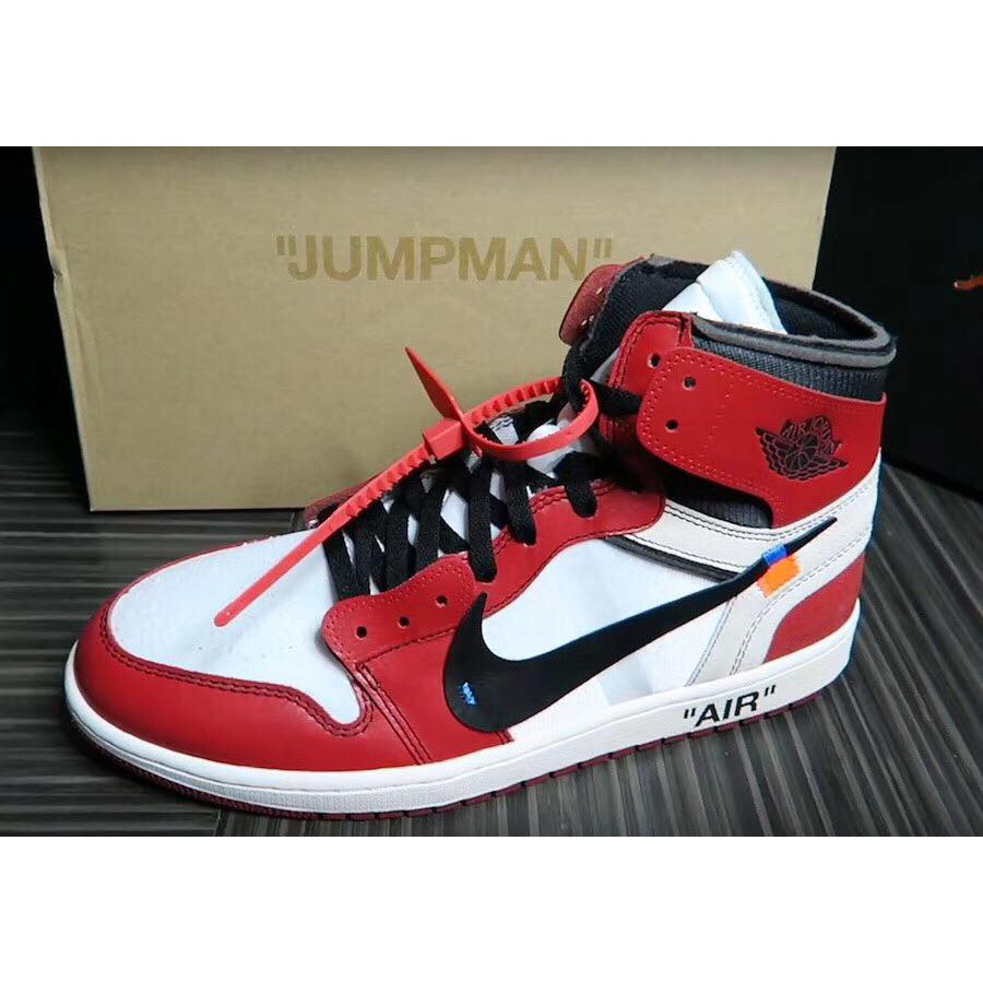 off white red air jordan