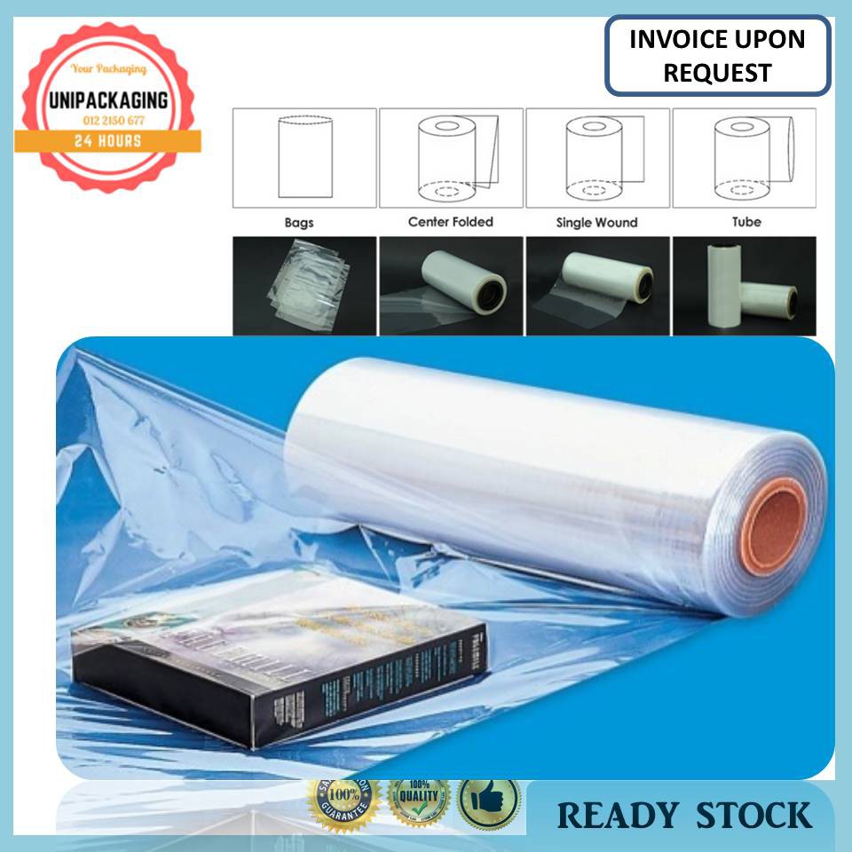 24" x 50meter PVC Shrink Roll Hamper Shrinkage Film PVC Shrink CF