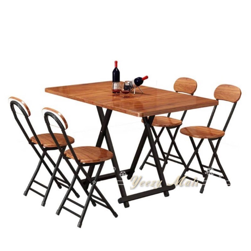 Yeezymall Foldable Table Dining Table Foldable Dining Table Set Folding