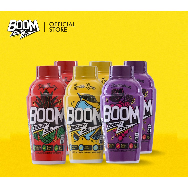 Boom Energy Shot Packof6 (Mixed) 60ml Shopee Malaysia