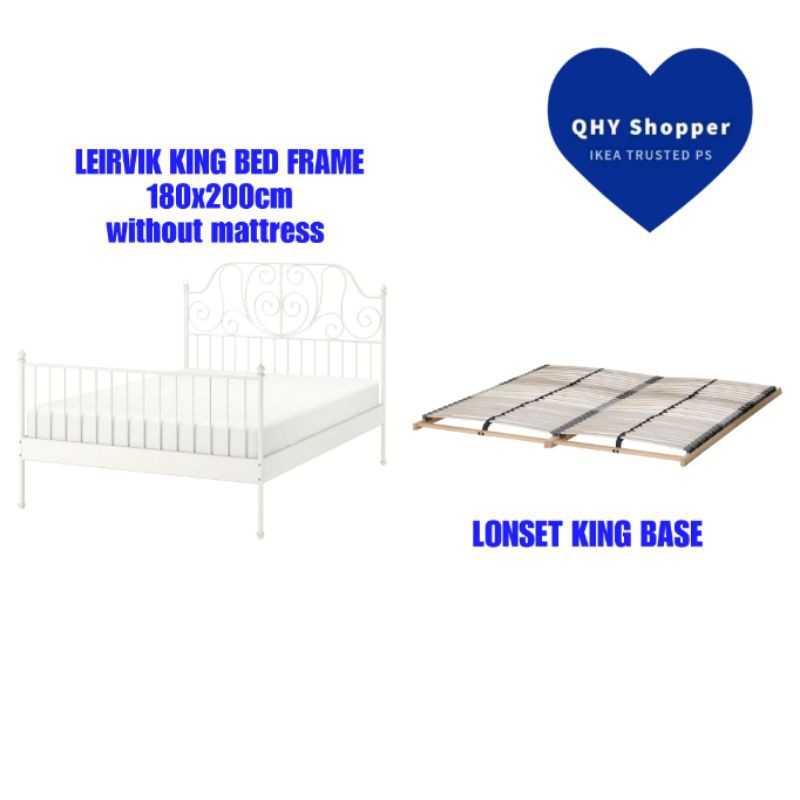 Katil Kera Princess Ikea, Ikea Leirvik Queen Bed Frame Assembly
