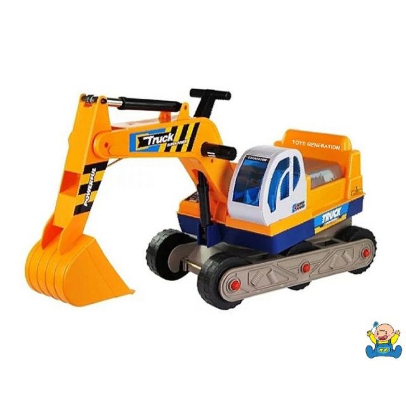 Kapal Korek Children Kids Ride On Excavator Digger Pretend Play ...