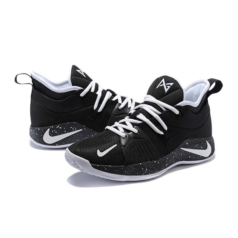 paul george shoes black and white