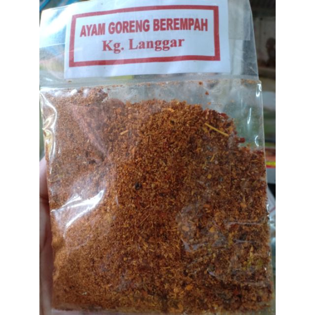 80 Gram) Serbuk Ayam Goreng Berempah KG Langgar